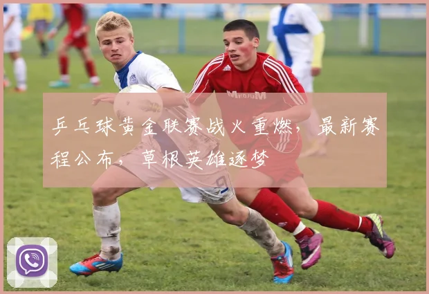乒乓球黄金联赛战火重燃,最新赛程公布,草根英雄逐梦
